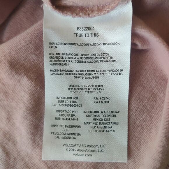 Volcom Stone Yang Crop Graphic Tee sz L - Picture 10 of 10